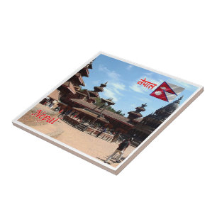 zNP010 PATAN-TEMPLES, Nepal, Asien, Fliese