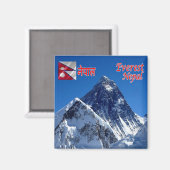 zNP011 MOUNT EVEREST, Nepal, Asien, Kühlschrank Magnet (Vorderseite/Rückseite)