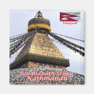 zNP014 BOUDHANATH STUPA, Kathmandu, Nepal, Kühlsch Magnet