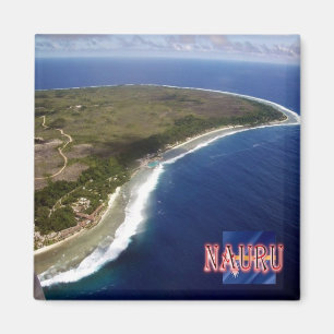 zNR005 NAURU, Luft View, Ozeanien, Kühlschrank Magnet