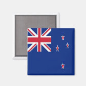 ZNZ001 NEW ZEALAND FLAG, Ozeanien, Kühlschrank Magnet (Vorderseite/Rückseite)