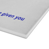 Zo Artzeinu - Joshua 1:3 Schneidebrett (Ecke)