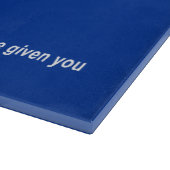 Zo Artzeinu - Joshua 1:3 Schneidebrett (Ecke)