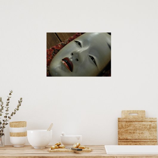 Zo-onna noh-Maske Poster (Küche)