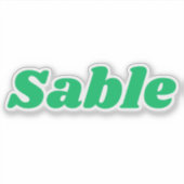 Zobel Aufkleber (Vorderseite)