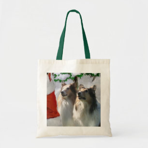 Zobel-raue Collie-Weihnachtsgeschenke Tragetasche