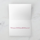 Zobelschäferhund Weihnachtskarte Feiertagskarte (Innenseite)