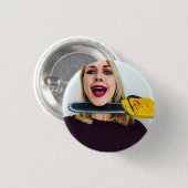 Zobo mit einer Schrotflinte - Button (Vorne & Hinten)