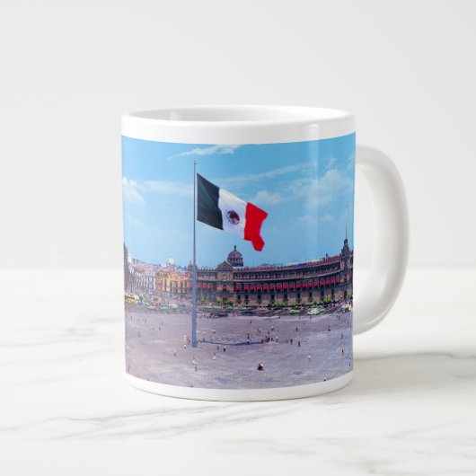 Zocalo, Mexiko City, Mexiko Jumbo-Tasse (Vorderseite Rechts)