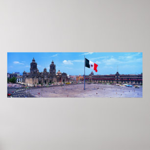 Zocalo, Mexiko City, Mexiko Poster