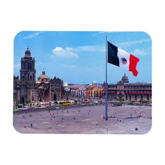Zocalo, Mexiko-Stadt, Mexiko Magnet (Horizontal)