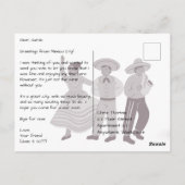 Zocalo-Platz in Mexiko-Stadt Postkarte (Rückseite)