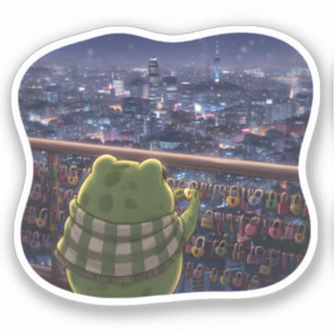 Zochi besucht den N Seoul Tower Aufkleber