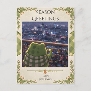 Zochi besucht den N Seoul Tower Postkarte