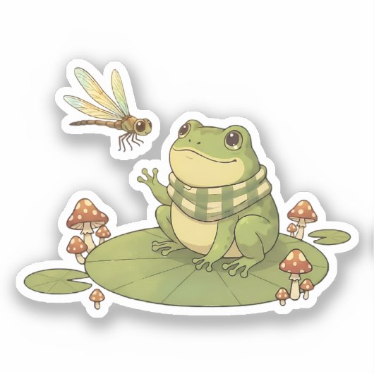 Zochi & Drift die Libelle Aufkleber (Vorderseite)