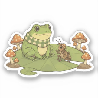 Zochi & Fern the Cricket Aufkleber