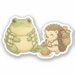 Zochi & Hazel der Igel Aufkleber