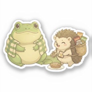 Zochi & Hazel der Igel Aufkleber