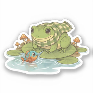 Zochi & Ripple the Fish Aufkleber