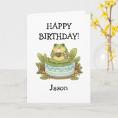 Zochi Tee trinken Personalisierbar Karte (Gelbe Blume)