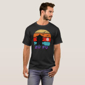 Zöderù Retro Sunset Ocean Großvater T-Shirt (Vorne ganz)