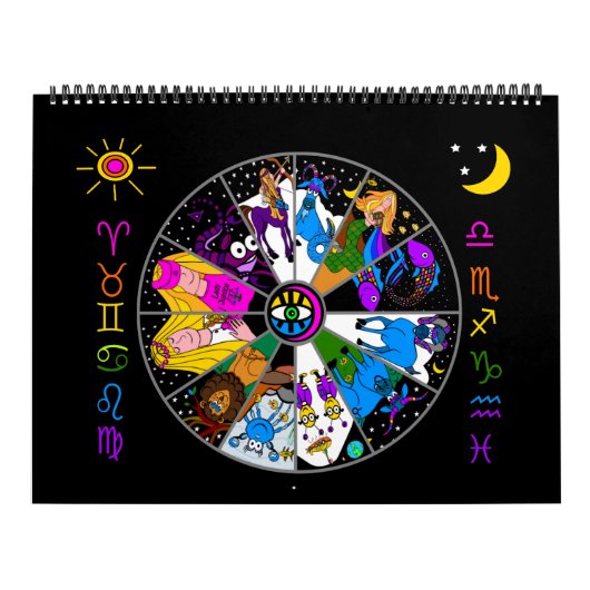 ZODIAC 12 MONATE KALENDER Mutter Zodiac und Freund (Titelbild)
