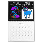 ZODIAC 12 MONATE KALENDER Mutter Zodiac und Freund (Mär 2027)