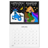 ZODIAC 12 MONATE KALENDER Mutter Zodiac und Freund (Jan 2027)
