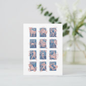 Zodiac 12 Sterne Zeichen Postkarte (Stehend Vorderseite)