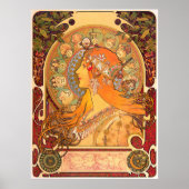 Zodiac, 1896 von Alphonse Mucha Poster (Vorne)