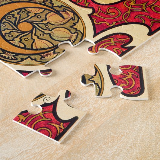 Zodiac, 1896 von Alphonse Mucha Puzzle (Seite)