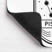 ZODIAC-ABZEICHEN-KONSTELLATIONSSTROKE MOUSEPAD (Ecke)