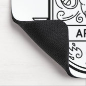 ZODIAC ABZEICHEN SYMBOL ARIES STROKE MOUSEPAD (Ecke)