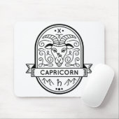 ZODIAC ABZEICHEN SYMBOL CAPRICORN STROKE MOUSEPAD (Mit Mouse)
