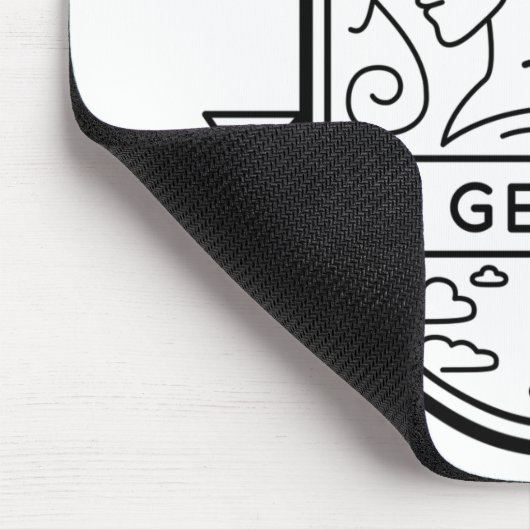 ZODIAC ABZEICHEN SYMBOL GEMINI STROCK MOUSEPAD (Ecke)