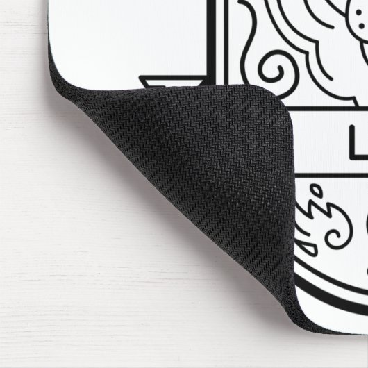 ZODIAC ABZEICHEN SYMBOL LEO STROKE MOUSEPAD (Ecke)