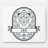 ZODIAC ABZEICHEN SYMBOL LEO STROKE MOUSEPAD (Vorne)
