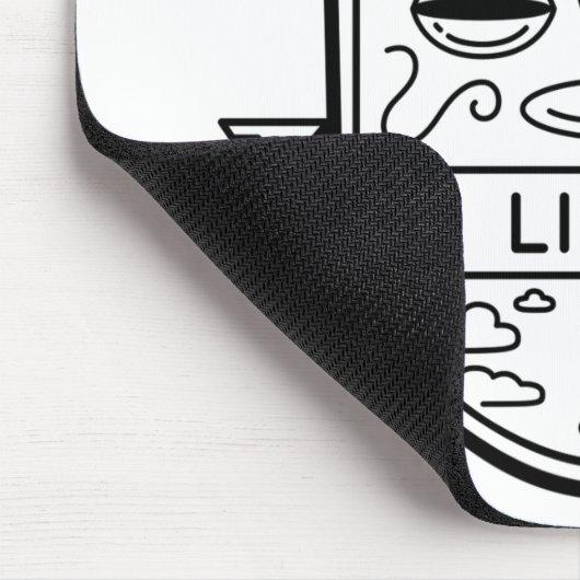 ZODIAC ABZEICHEN SYMBOL LIBRA STROKE MOUSEPAD (Ecke)