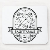 ZODIAC ABZEICHEN SYMBOL SAGITTARIUS STROKE MOUSEPAD (Vorne)