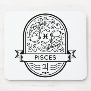 ZODIAC-ABZEICHEN-SYMBOL-STROKE MOUSEPAD