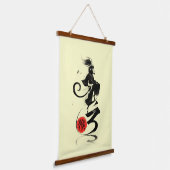 Zodiac Affen Tintenkunst sumi-e Wandteppich Mit Holzrahmen (Gewinkelt)