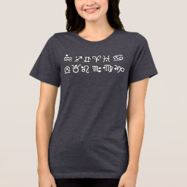 Zodiac Alle Zeichen Tri-Blend Shirt
