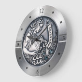 Zodiac ~ Aquarius ~ Celestial ~ Western Astrologie Große Wanduhr (Winkel)