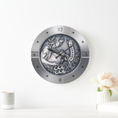 Zodiac ~ Aquarius ~ Celestial ~ Western Astrologie Große Wanduhr (Zuhause)