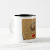 Zodiac - Aquarius - Coffee Mug Zweifarbige Tasse (Vorderseite Links)