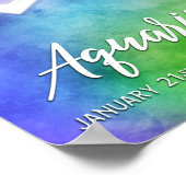 Zodiac: Aquarius Dates Poster (Ecke)