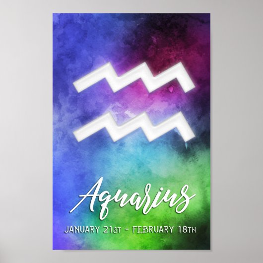 Zodiac: Aquarius Dates Poster (Vorne)