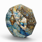 Zodiac - Aquarius Der Wasserträger Fotoblock (Rechts)