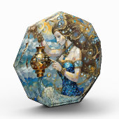 Zodiac - Aquarius Der Wasserträger Fotoblock (Links)