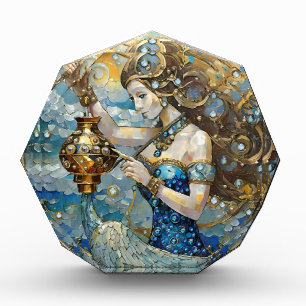 Zodiac - Aquarius Der Wasserträger Fotoblock